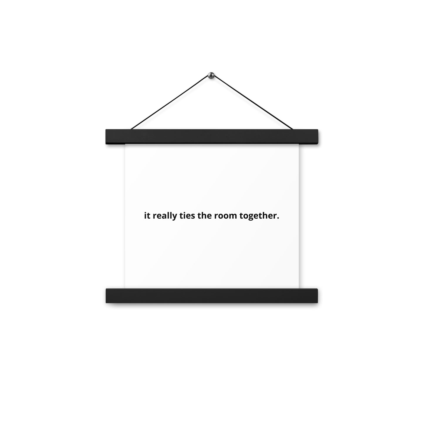 Poster with hangers