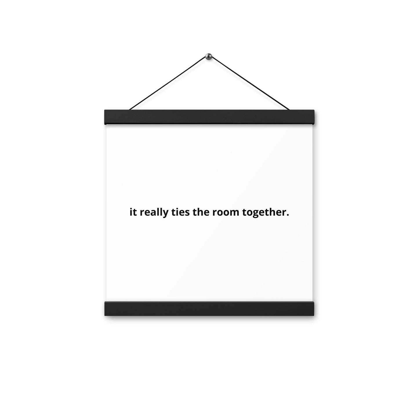 Poster with hangers