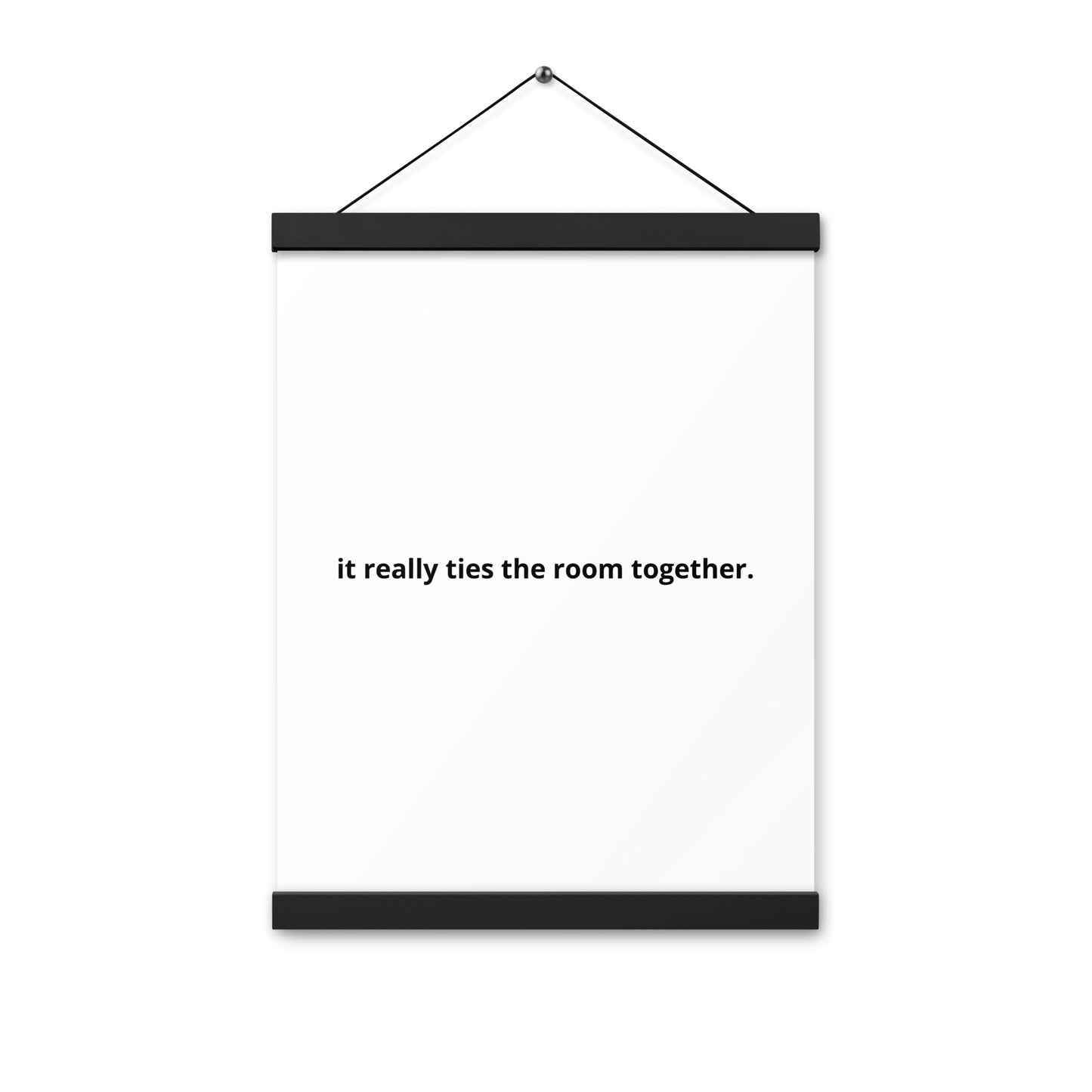 Poster with hangers