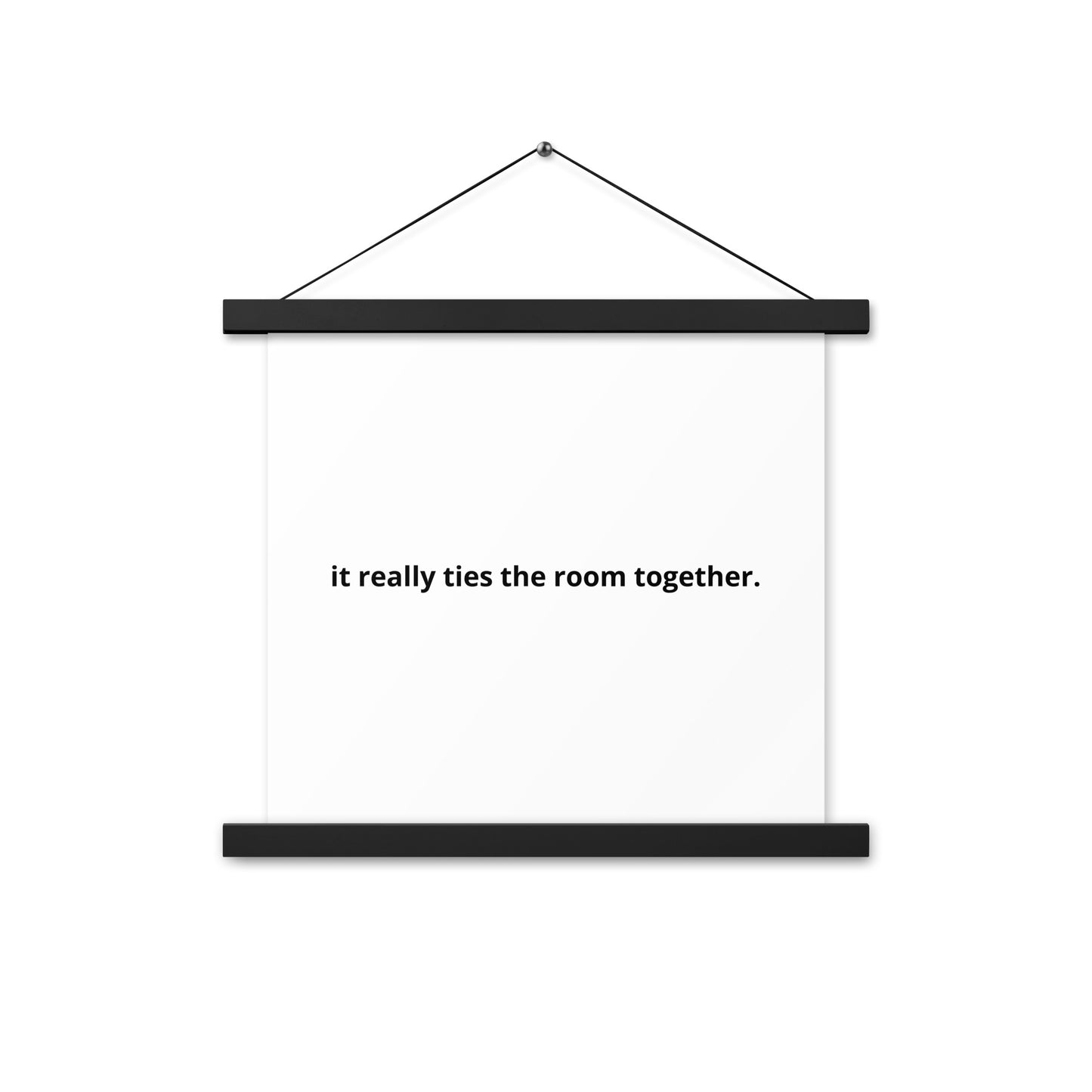 Poster with hangers