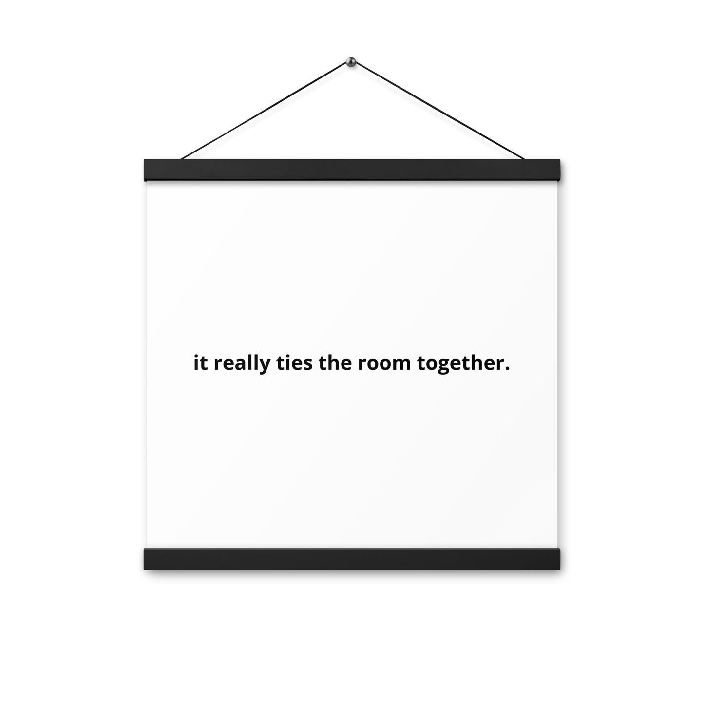 Poster with hangers