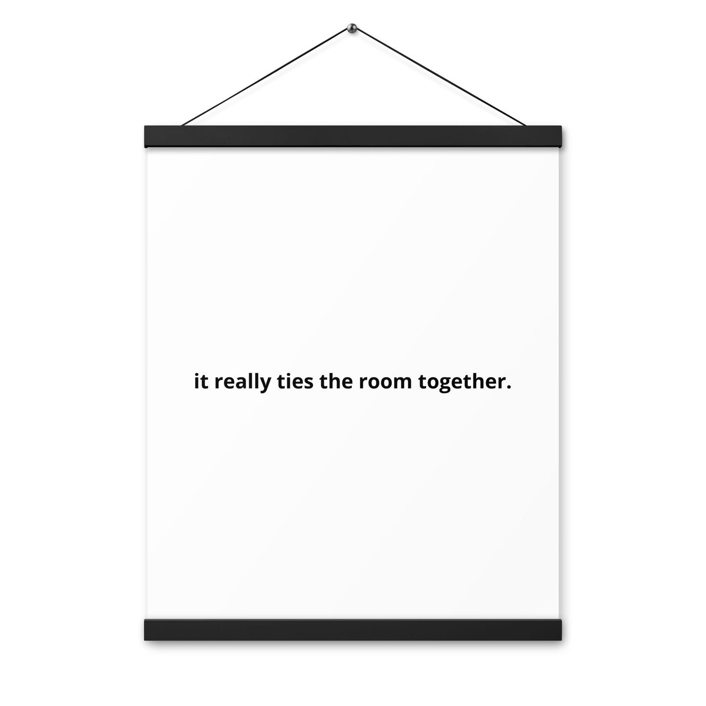 Poster with hangers