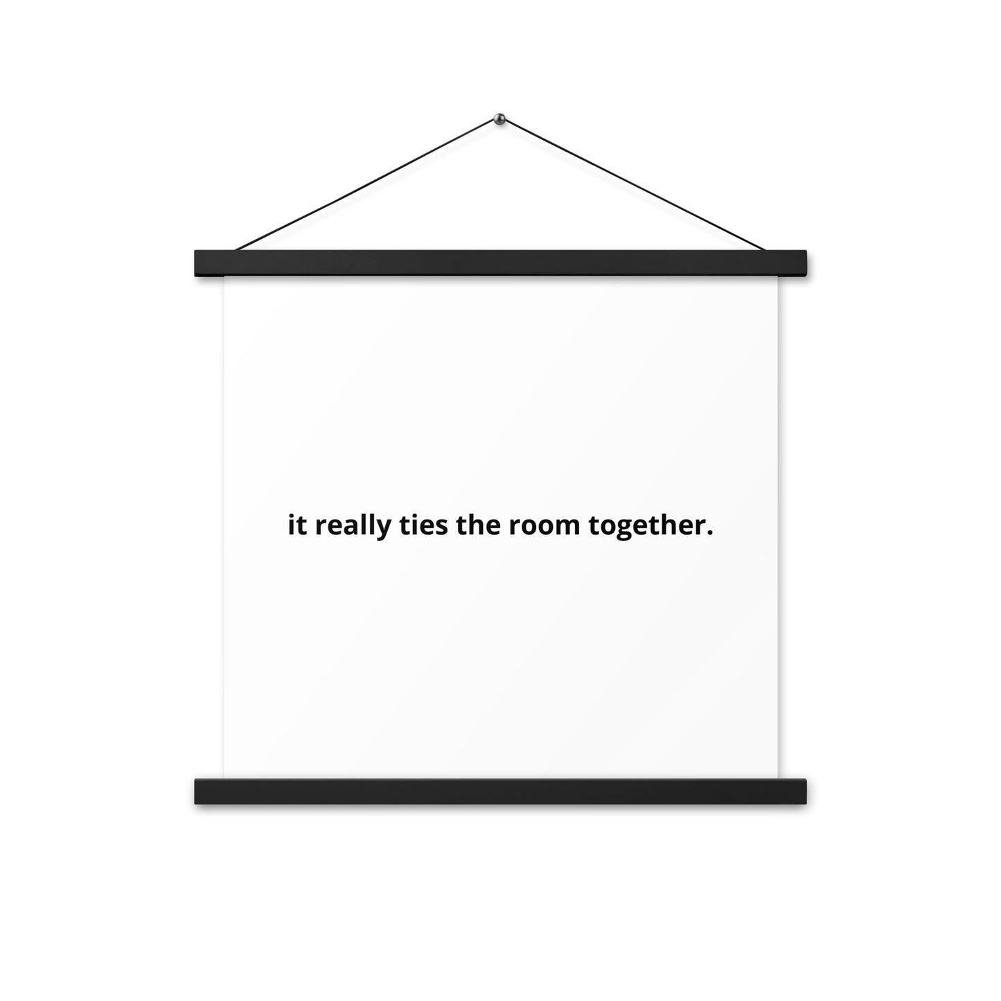 Poster with hangers