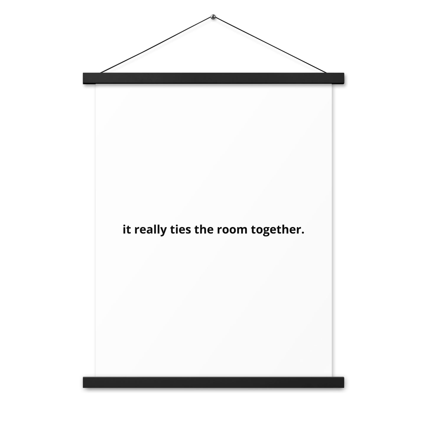 Poster with hangers