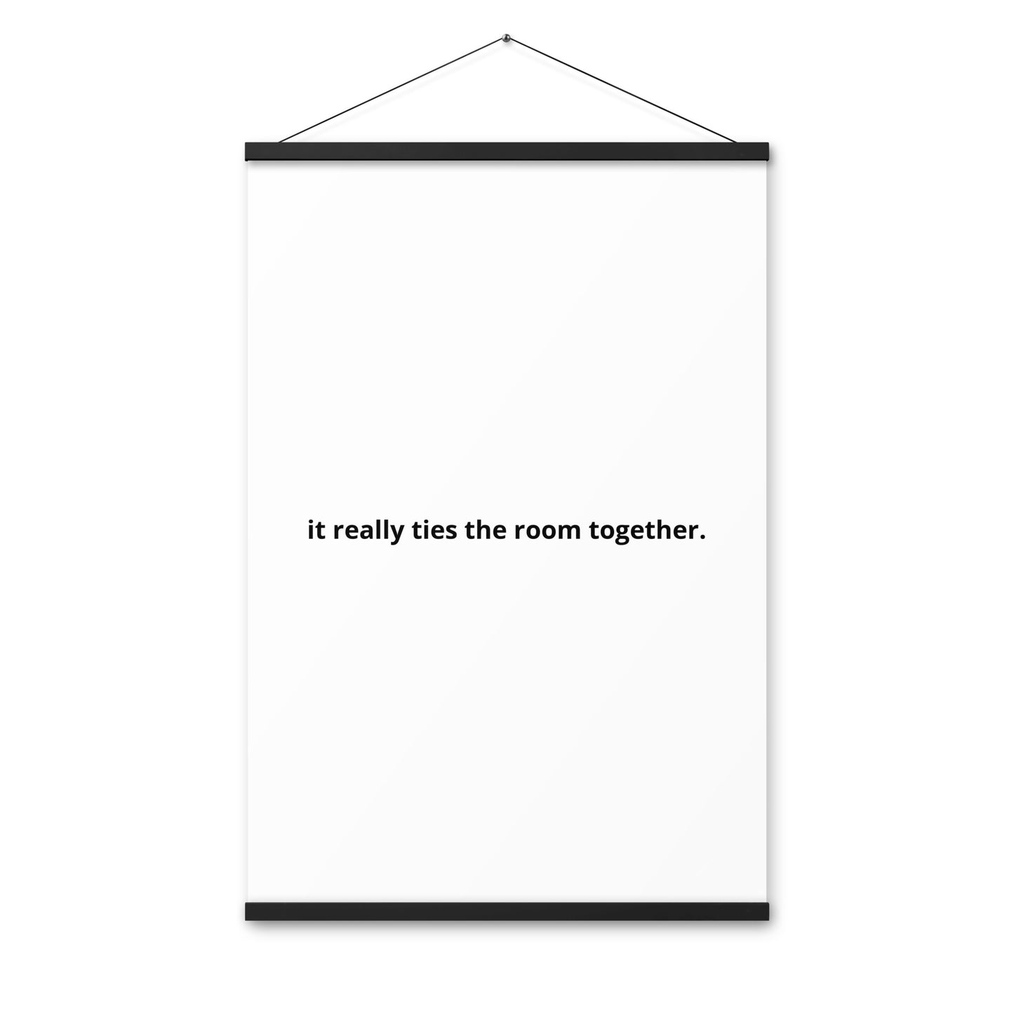 Poster with hangers
