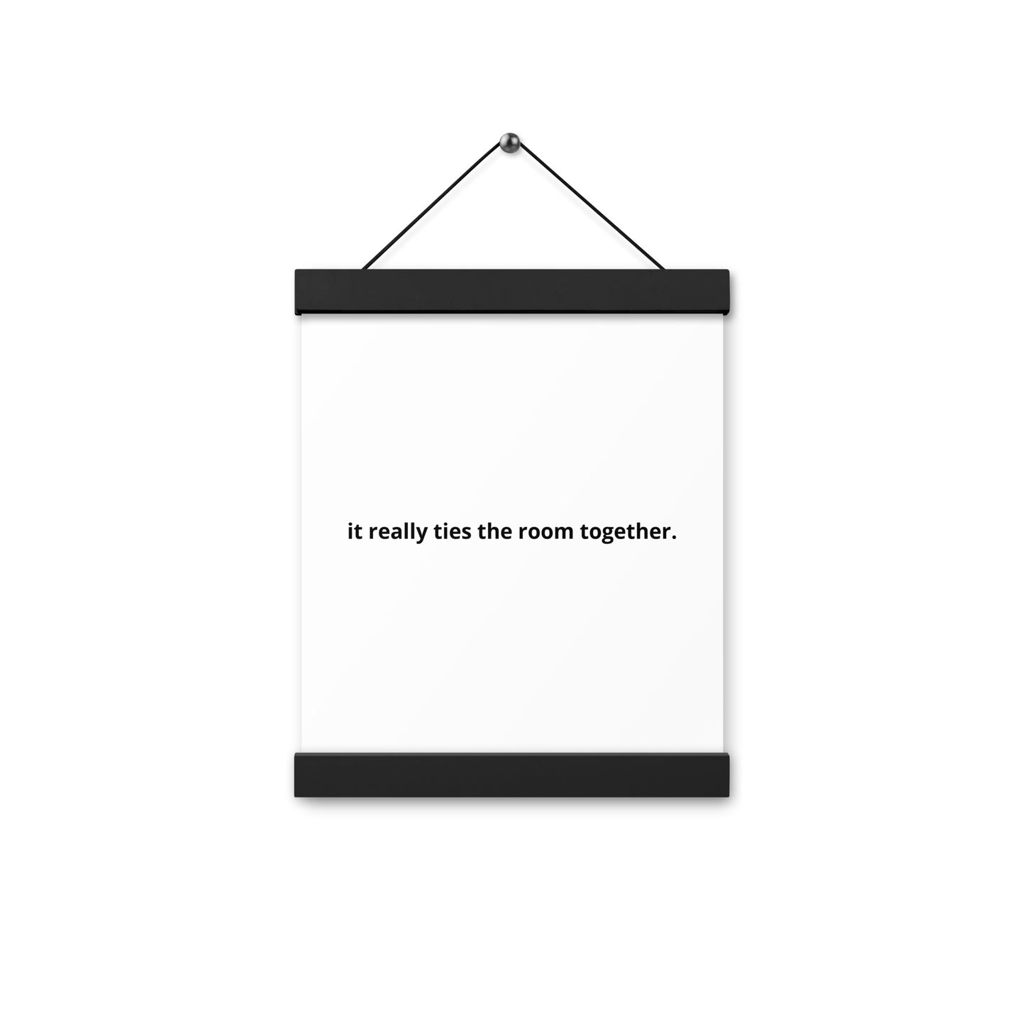 Poster with hangers