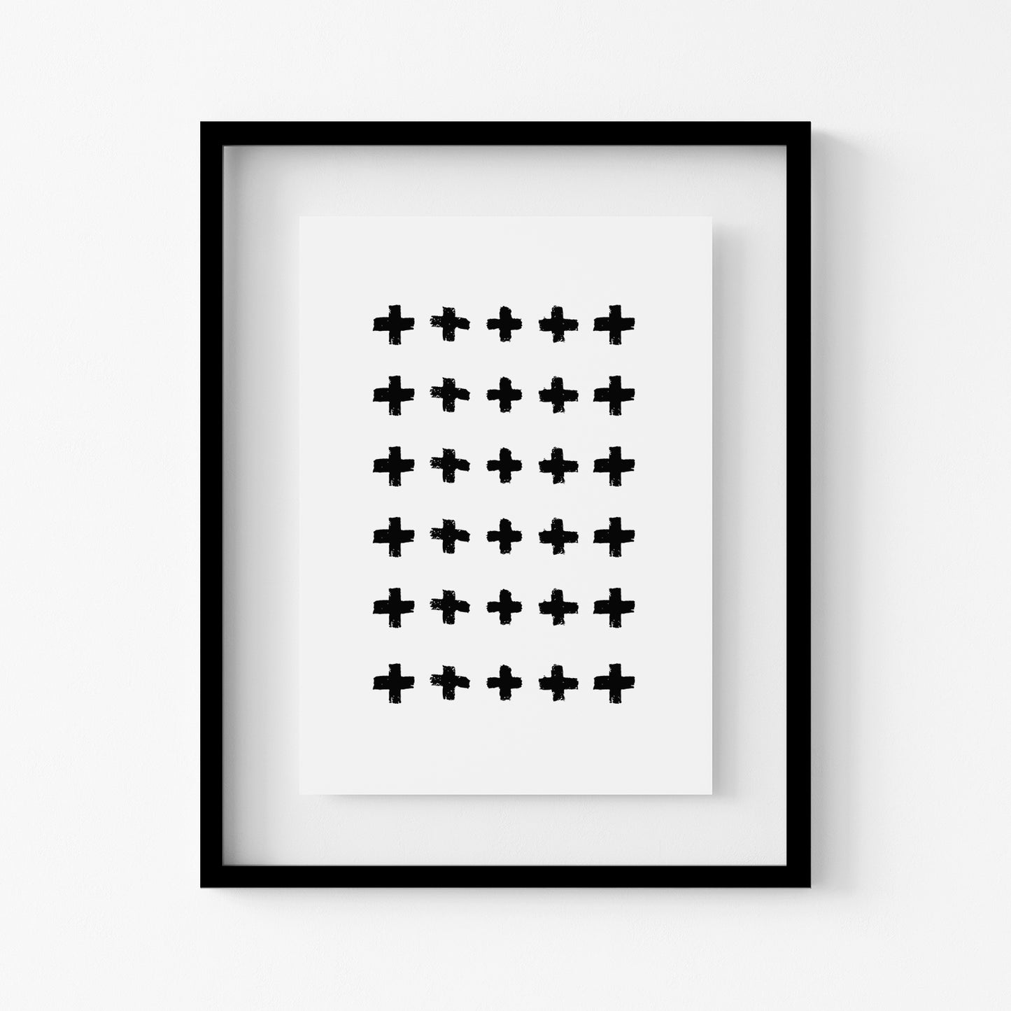 Cross Pattern Geometric Abstract Art